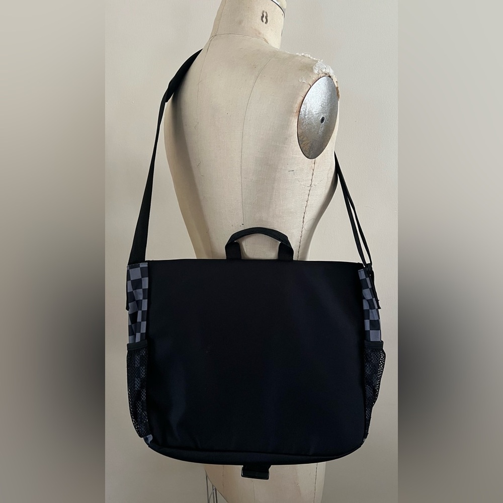 Yak Pak Crossbody Bag Grey Black Checkerboard - Picture 8 of 10